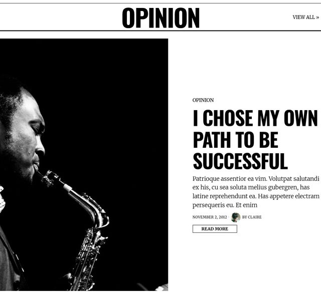Section of Newspaper
